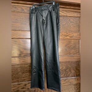 Sculpt her by nydi leather look fully lined pants size 6